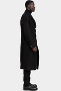 Masnada | AW25 - High neck long hemp wool coat, M3508