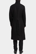 Masnada | AW25 - High neck long hemp wool coat, M3508
