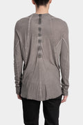 69 by Isaac Sellam | Staple spine detail cashmere blend ls t-shirt, Taupe ROYAL-LST MIRE