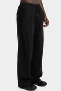 Andrea Yaaqov | AW25 - Wide sweatpants, Black 25MFED64