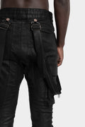D.Hygen | AW25 - Coated suspender cargo pants, ST107-0725A