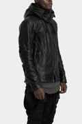 D.Hygen | AW25 - Hooded leather jacket, ST105-0225A