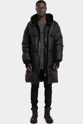 Hooded down parkas