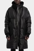 Hooded down parkas