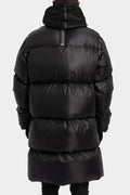Hooded down parkas