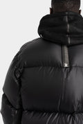 Hooded down parkas