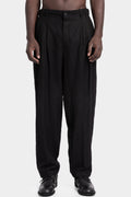 Forme D'Expression | AW25 - Structured wool tucked loose pull-on pants UP032 MTVB
