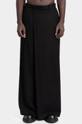 Julius_7 | AW25 - Overlap wide leg wool pants, 917PAM4