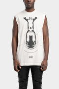 Julius_7 | SS25 - Sleeveless T-Shirt, Off White / Print