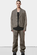 Thom Krom | SS25 - Crushed cotton blazer, Rock