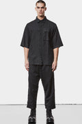 Thom/Krom | SS25 - Washed linen blend short sleeve shirt