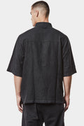 Thom/Krom | SS25 - Washed linen blend short sleeve shirt