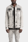 Masnada | SS25 - External seams denim jacket, Dirt white