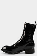 Guidi PL2 LTXB - Front zip high top boots, Black Latex