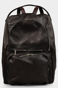 Samoke | AW25 - Buffalo leather zip backpack, Vintage Brown BPK0125