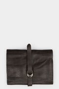 Samoke | AW25 - Folded strap leather wallet, Vintage Brown WLT1