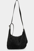 Werkschwarz | AW25 - Reversed leather shoulder bag WERK 42G
