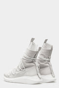 High top elastic laces sneakers, Light Grey