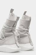 High top elastic laces sneakers, Light Grey