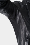 Incarnation | Double breasted moto high neck leather jacket