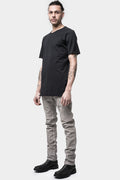 Staple spine detail t-shirt, Black