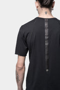 Staple spine detail t-shirt, Black