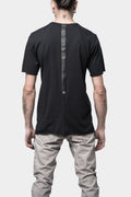 Staple spine detail t-shirt, Black