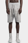 69 by Isaac Sellam | SS24 - Woven linen drawstring shorts, Alu