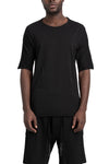 69 By Isaac Sellam | SS26 - Contrast cotton t-shirt, LOYAL-T Black