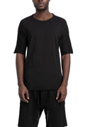 69 By Isaac Sellam | SS26 - Contrast cotton t-shirt, LOYAL-T Black