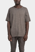 69 by Isaac Sellam | AW25  - Staple spine detail raglan t-shirt, Taupe ROYAL-T
