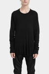 69 by Isaac Sellam | Staple spine detail cashmere blend ls t-shirt