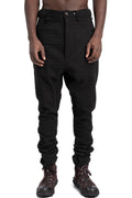69 by Isaac Sellam | SS26 - Structured cotton trousers, Black DEGUINGANDE
