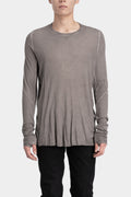 69 by Isaac Sellam | Staple spine detail cashmere blend ls t-shirt, Taupe ROYAL-LST MIRE