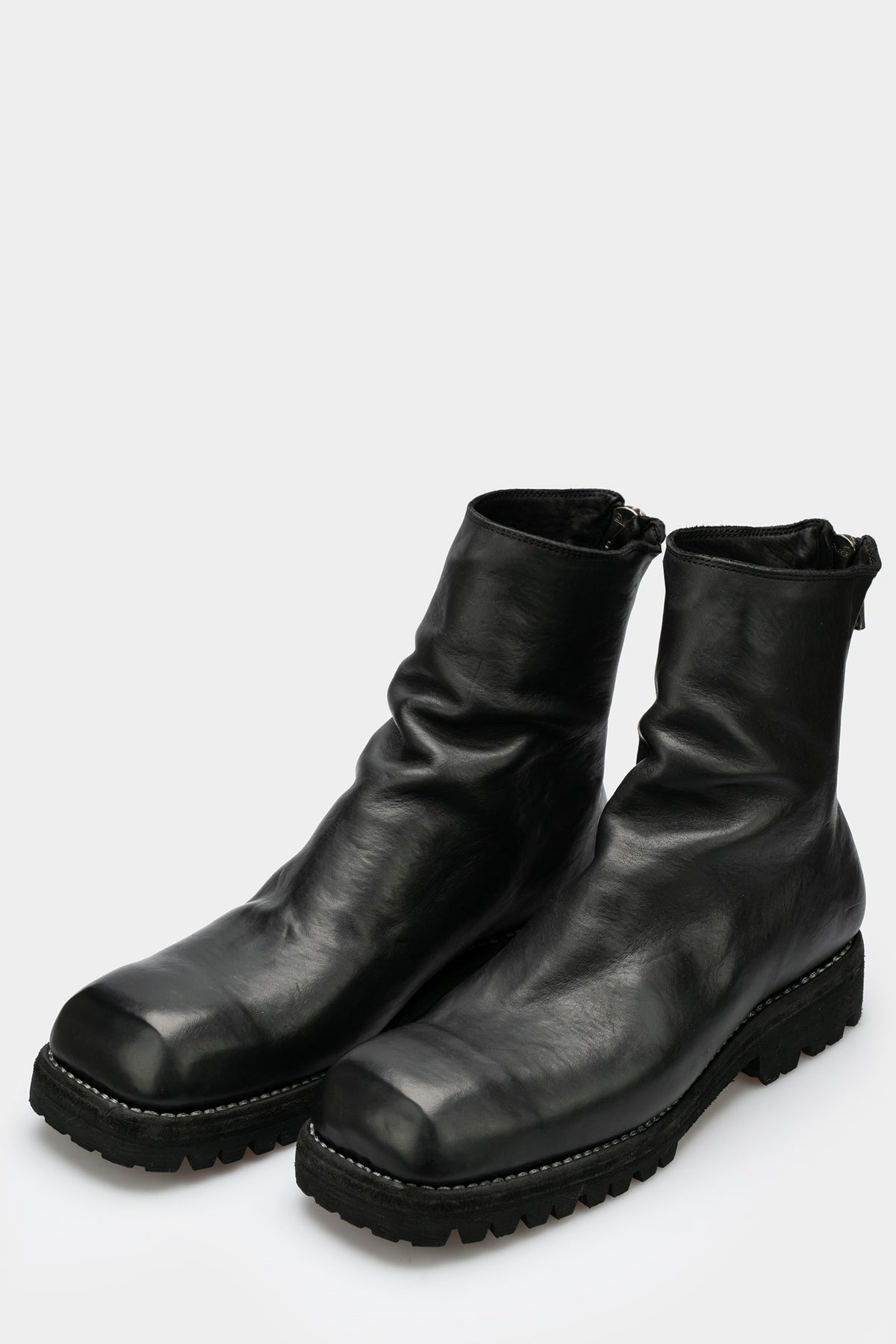 Guidi Square toe back zip boots 79086V