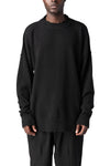Andrea Ya'Aqov | AW26 - Oversized knitted cashmere wool crewneck, Black 26MMAG76