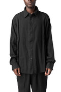 Andrea Ya'Aqov | AW26 - Cotton shirt, Black 26MCOB22
