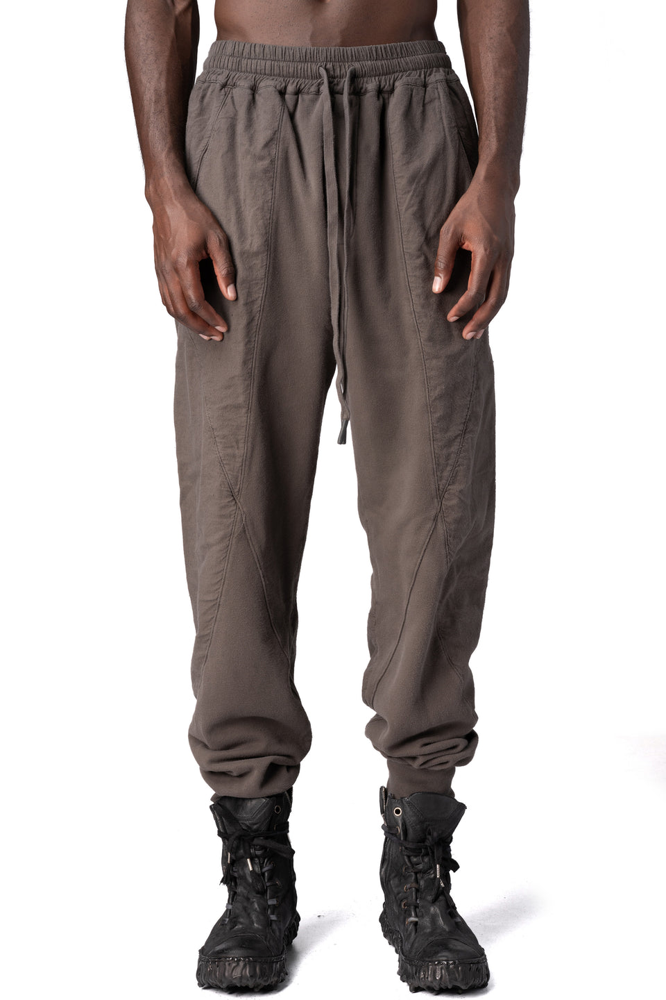 Cotton jogging pants, Mushroom Brown