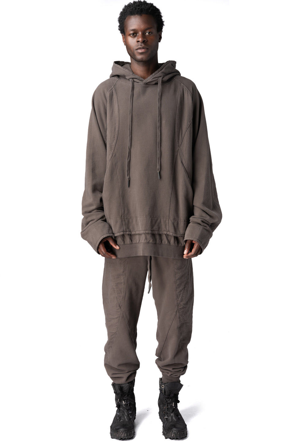 Cotton hoodie, Mushroom Brown
