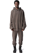Andrea Ya'Aqov | AW26 - Cotton hoodie, Mushroom Brown 26MFEB14