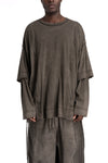 Andrea Ya'aqov | SS26 - Oversized double sleeve sweater, 26MOPW17T