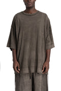 Andrea Ya'aqov | SS26 - Oversized t-shirt, Smoked brown 26MOPW18T