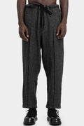 Andrea Ya'aqov | AW25 - Raw wool blend pants, Grey 25MSAP46