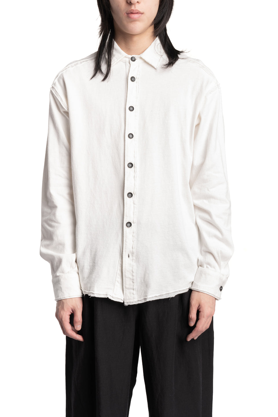 Jersey cotton shirt, White