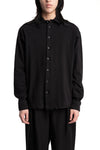 Andrea Ya'aqov | SS26 - Oversized cotton shirt, Black 26MGUW16