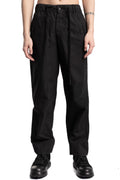 Andrea Ya'aqov | SS26 - Wide cotton poplin pants, Black 26MPAP24