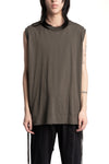 Andrea Ya'aqov | SS26 - Relaxed tank top, Smoked brown 26MOPW20