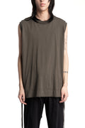 Andrea Ya'aqov | SS26 - Relaxed tank top, Smoked brown 26MOPW20