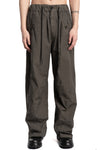 Andrea Ya'aqov | SS26 - Wide cotton poplin pants, Smoked brown 26MPAP24