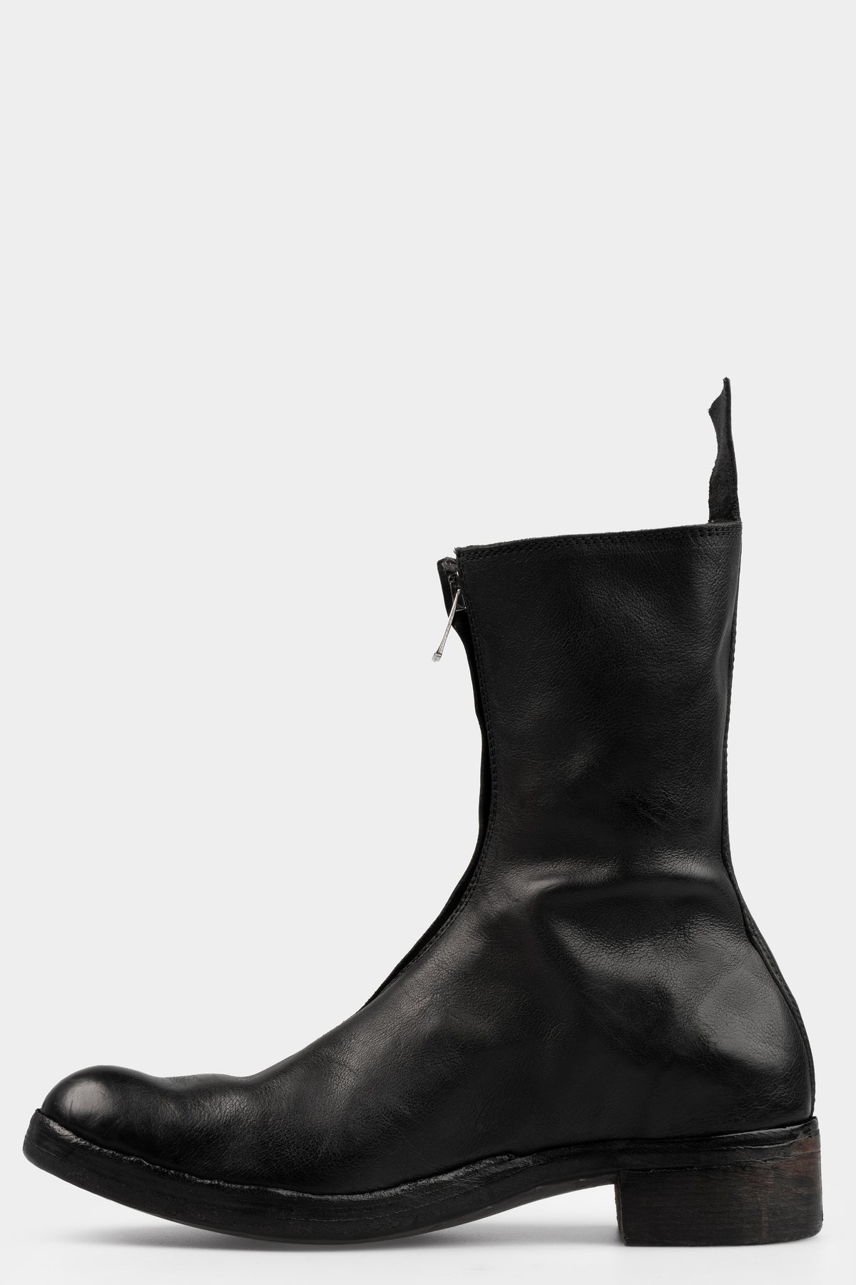 Atadep Itterom | Diagonal zip wild horse leather boots